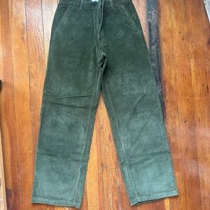 TNA Green Corduroy Pants